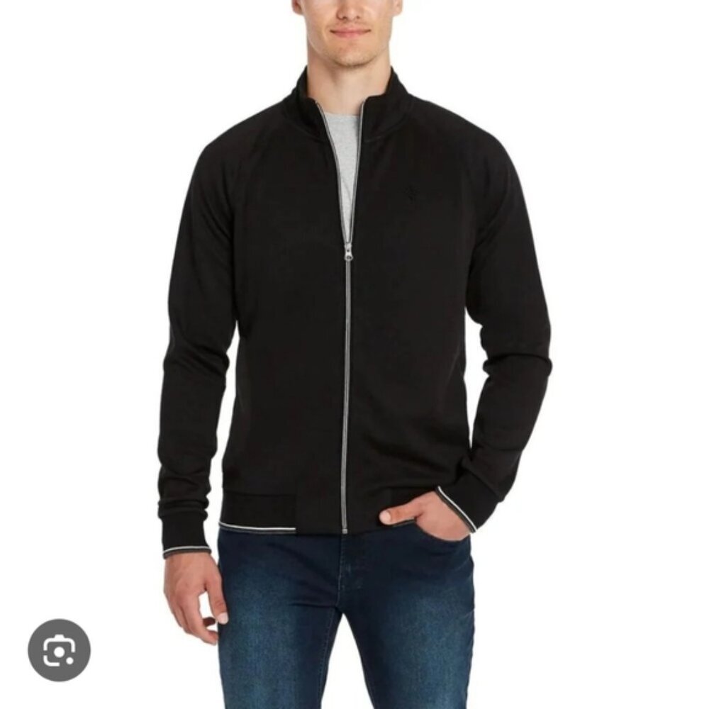 Robert Graham Preppy Tennis Gold Sport Preppy Crest Logo Zip Jacket XXL
